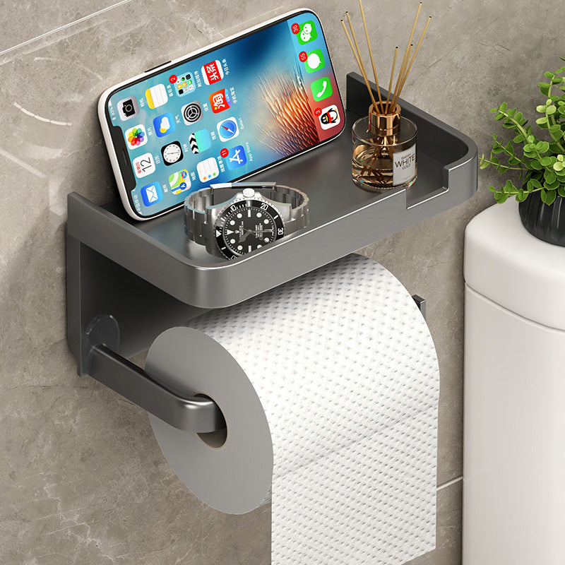 Portarrollos y Estante de Baño de Pared