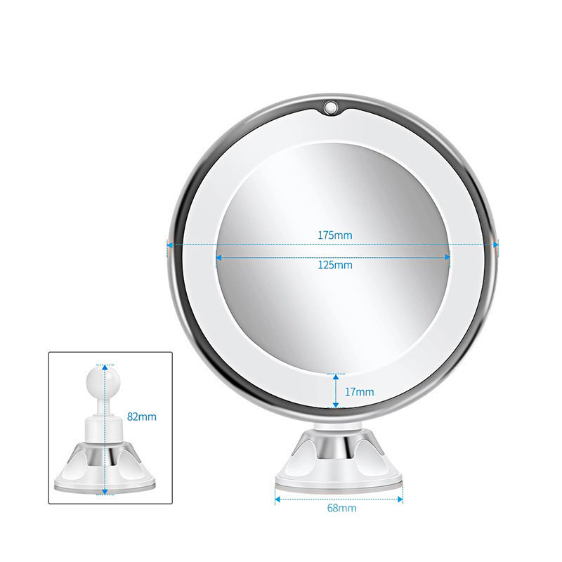 Espejo de Maquillaje LED con Aumento 10X