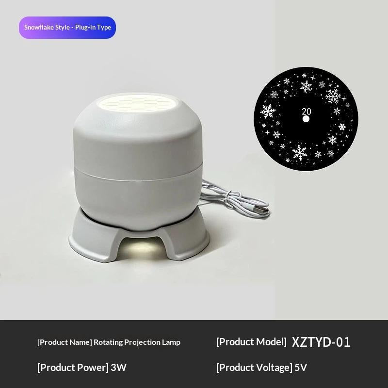 Proyector LED de Copos de Nieve Giratorio