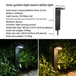 Lámpara Solar de Césped para Jardín Exterior