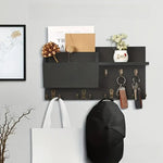 Estante de Pared de Madera con Organizador