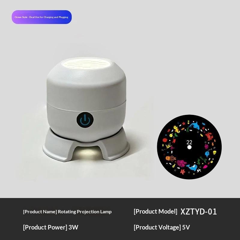 Proyector LED de Copos de Nieve Giratorio