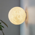 Lámpara de Pared de Luna con Impresión 3D