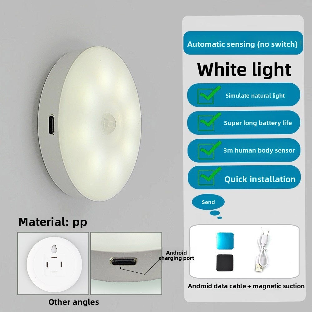 Luz Nocturna con Sensor de Movimiento Recargable