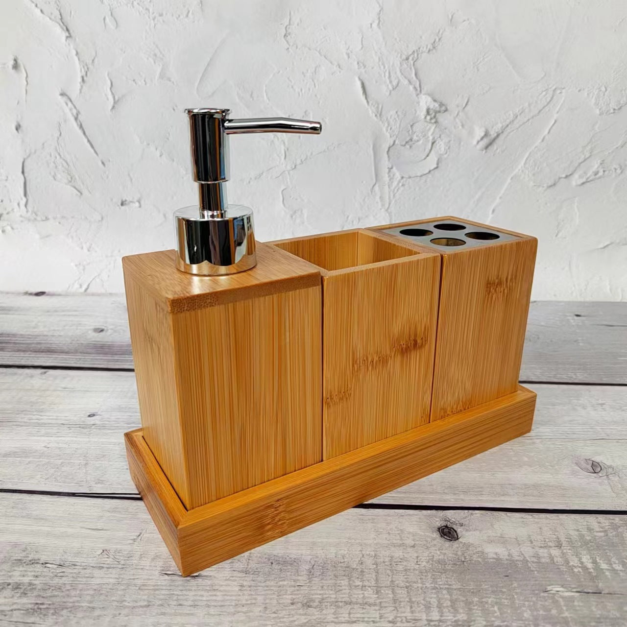 Organizador de Baño de Bambú