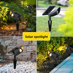 Foco Solar de Jardín con Piqueta para Exterior