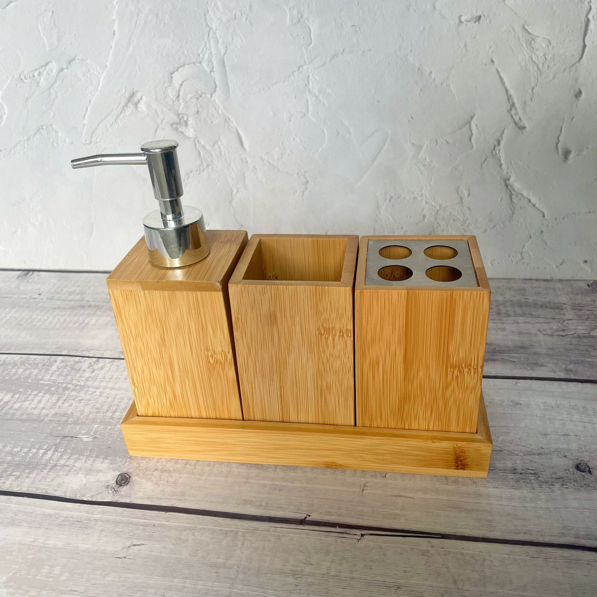 Organizador de Baño de Bambú