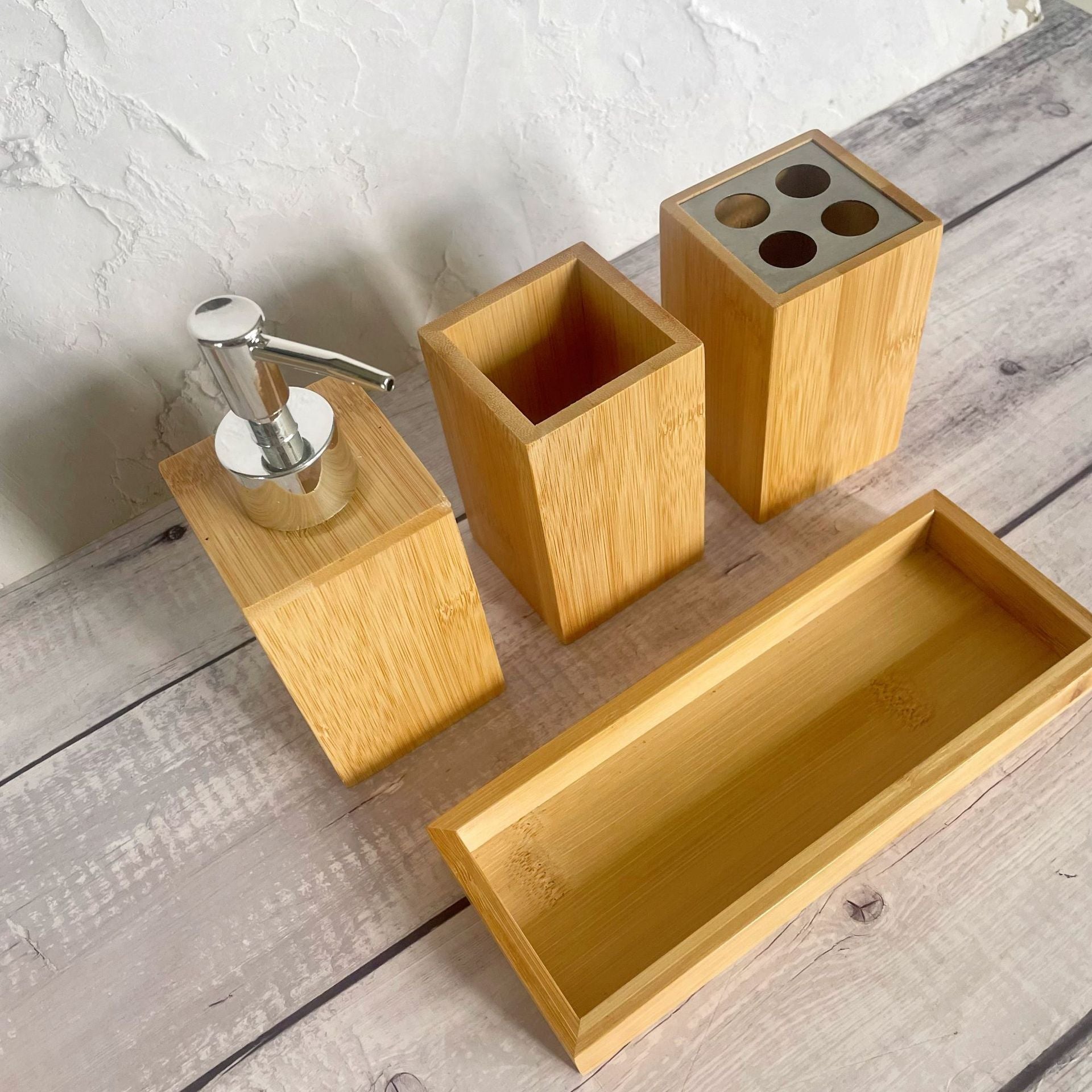 Organizador de Baño de Bambú