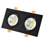 Foco Doble Empotrable Antideslumbrante