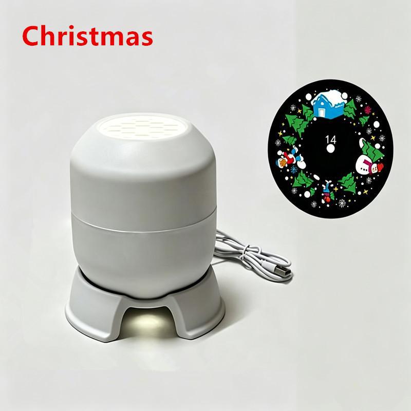 Proyector LED de Copos de Nieve Giratorio