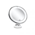 Espejo de Maquillaje LED con Luz de Relleno, Aumento 10X y Interruptor Táctil