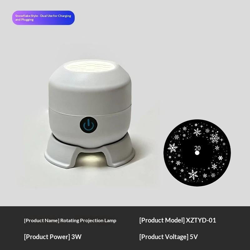 Proyector LED de Copos de Nieve Giratorio