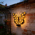 Luz Solar de Pared con Diseño de Mariposa para Jardín Exterior