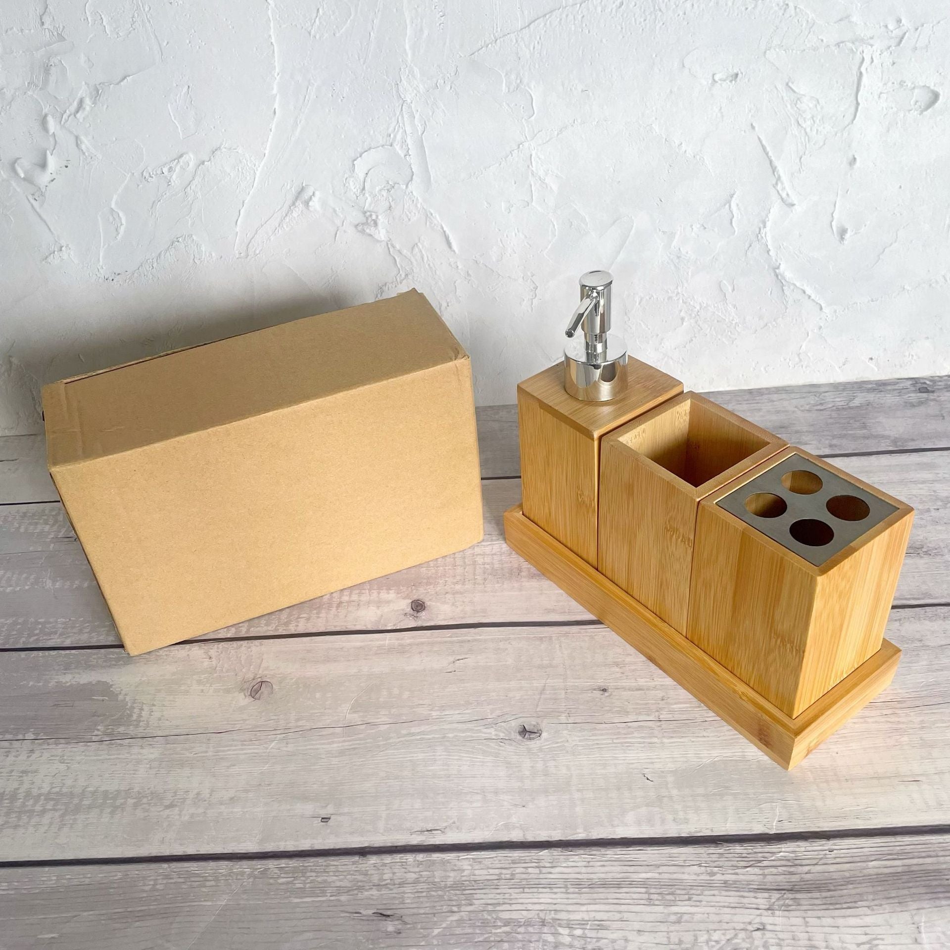 Organizador de Baño de Bambú